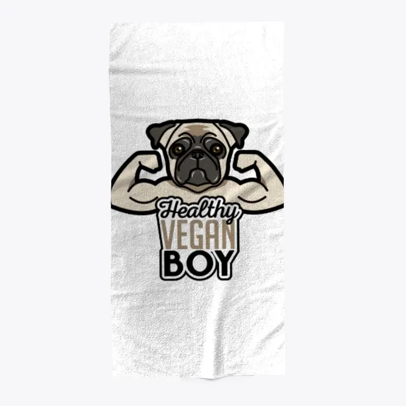 Healhty Vegan Boy Muscle Pug