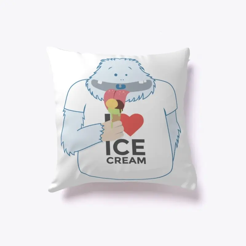 I Heart Icecream Yeti - Bigfoot tshirt