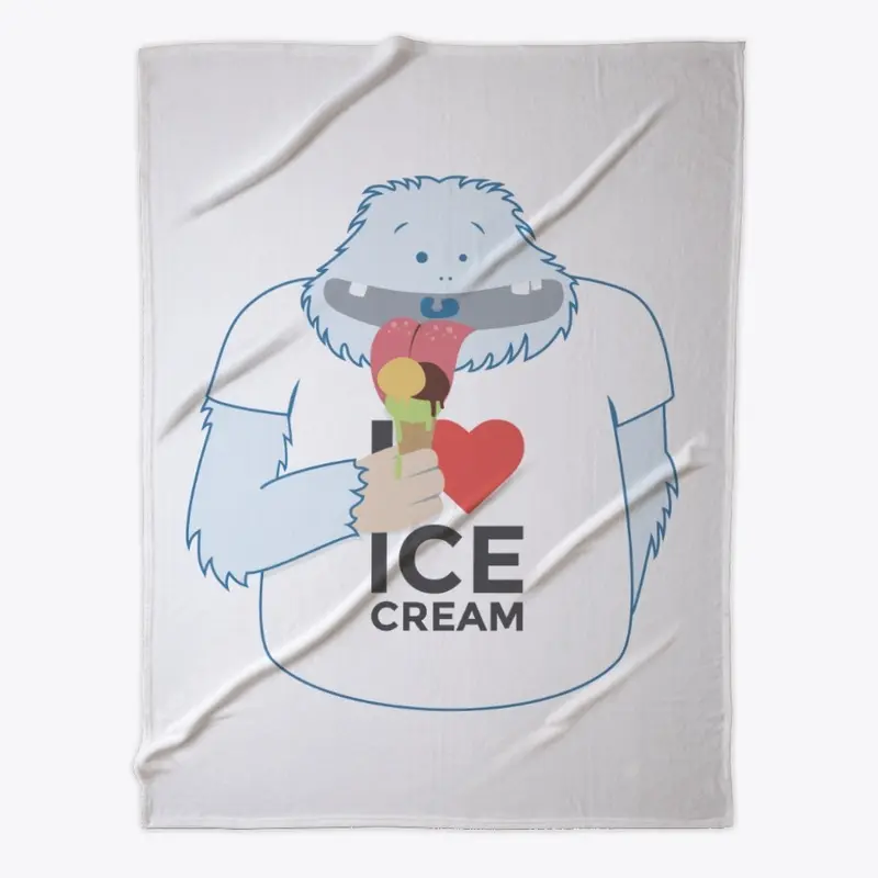 I Heart Icecream Yeti - Bigfoot tshirt